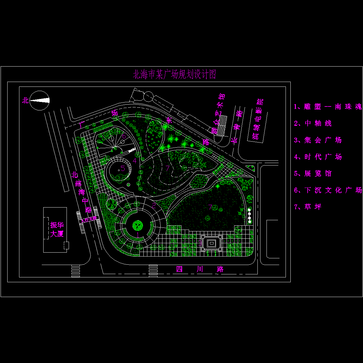 广场规划设计图纸.dwg - 1