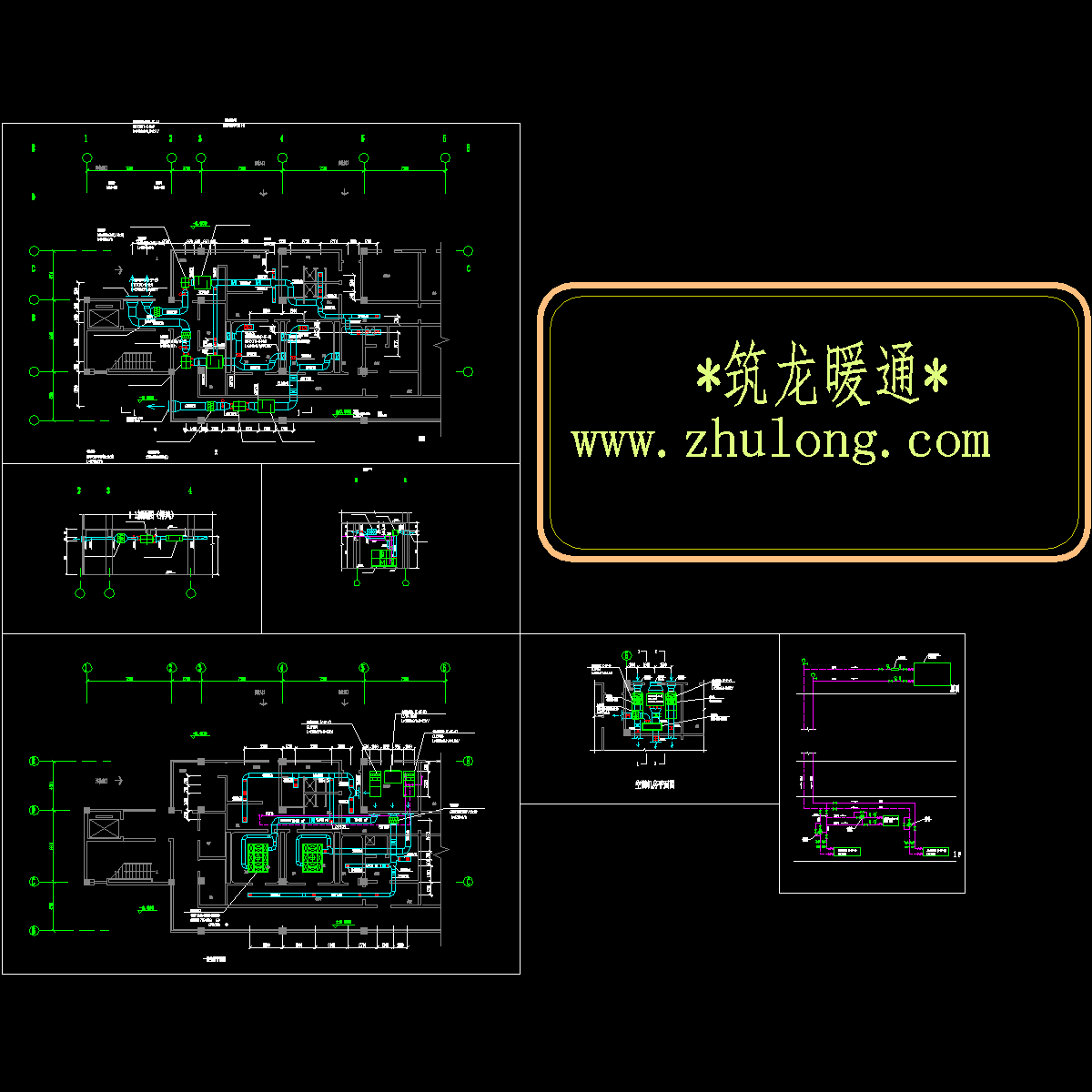 医院手术部空调、通风设计CAD施工图纸.dwg - 1