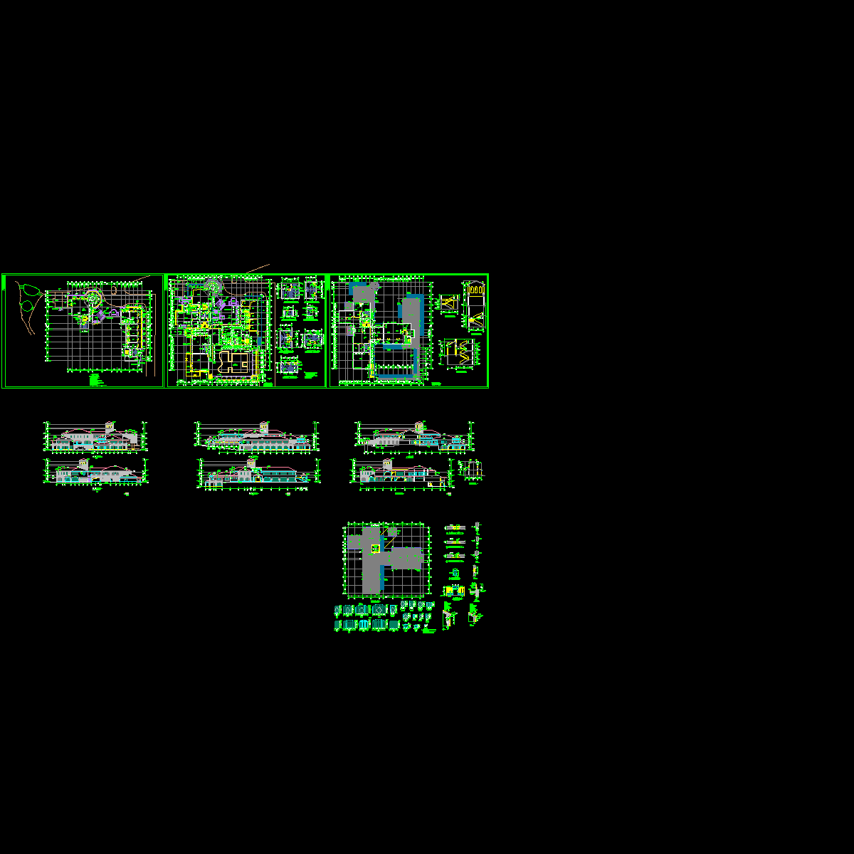 欧式多层会所建筑设计方案施工图纸CAD.dwg - 1