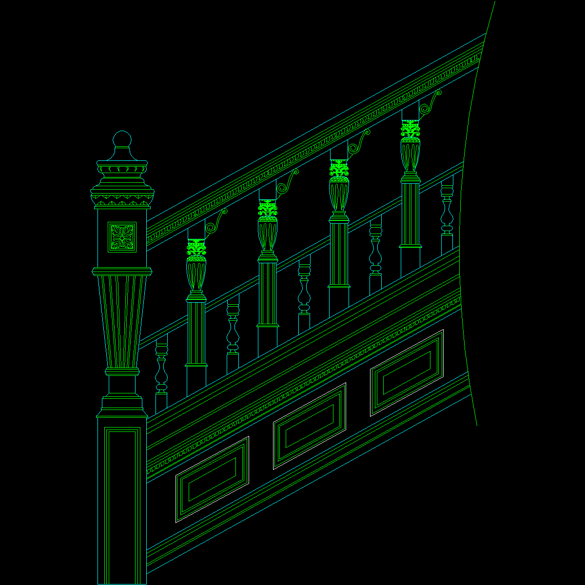 004-楼梯栏杆详图02 .dwg