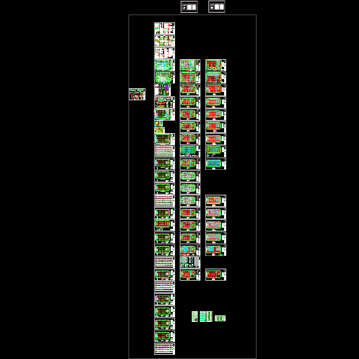 23层框剪结构内科病房楼结构CAD施工大样图.dwg - 1