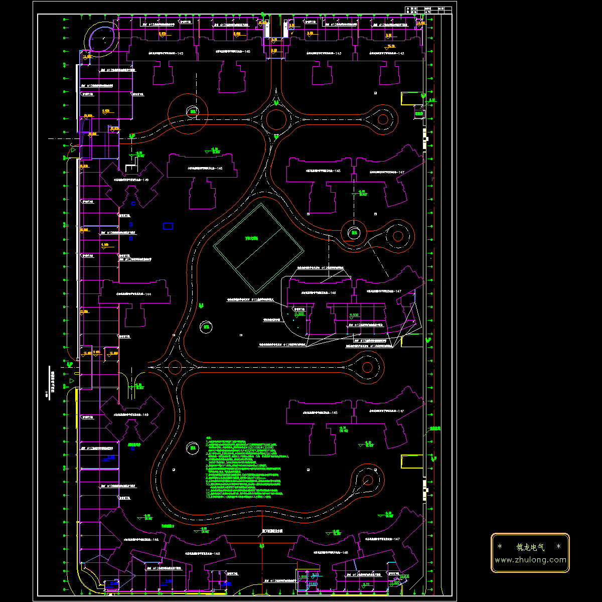 142裙楼防雷平面图.dwg
