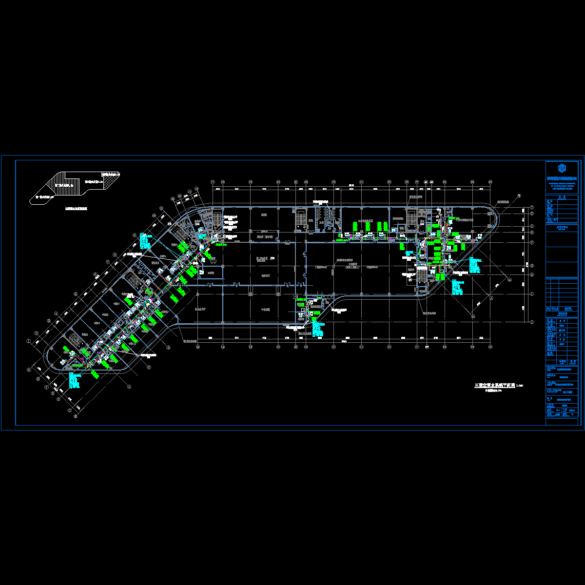 暖通施-14 三层空调水系统平面图.dwg