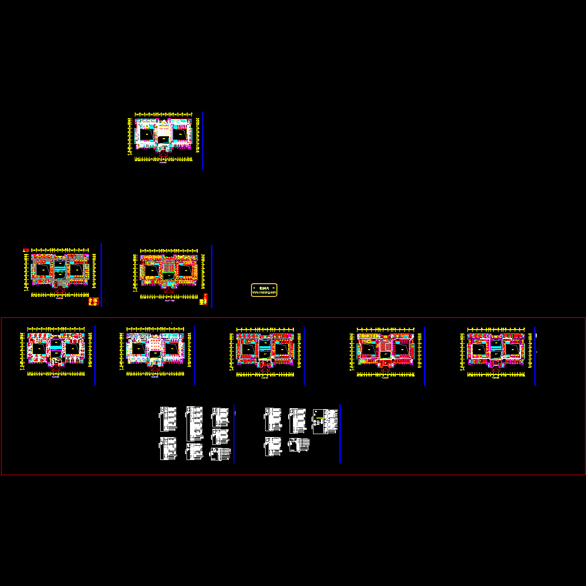 4层法院装修电气施工图纸.dwg - 1