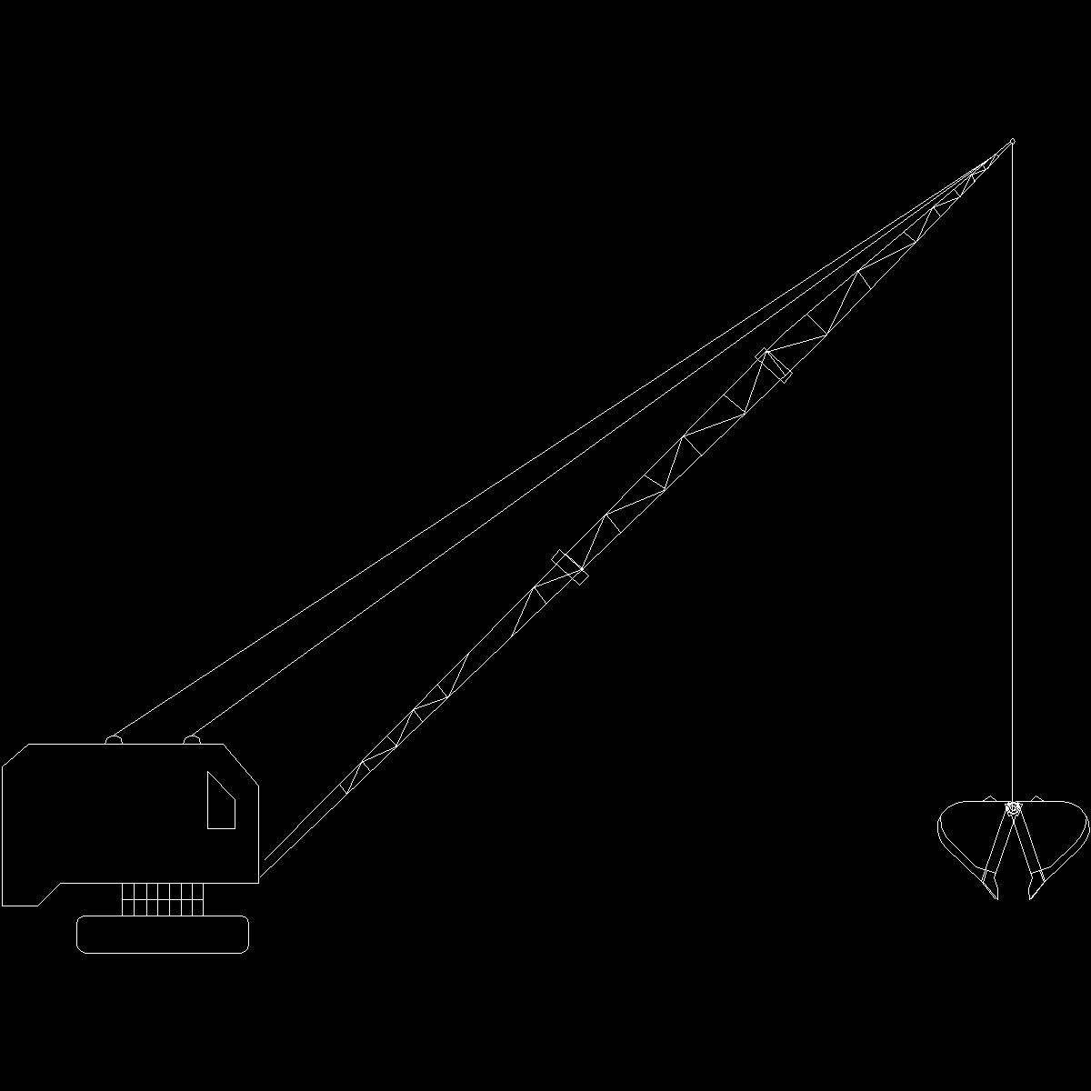 抓铲挖掘机示意图纸.dwg - 1