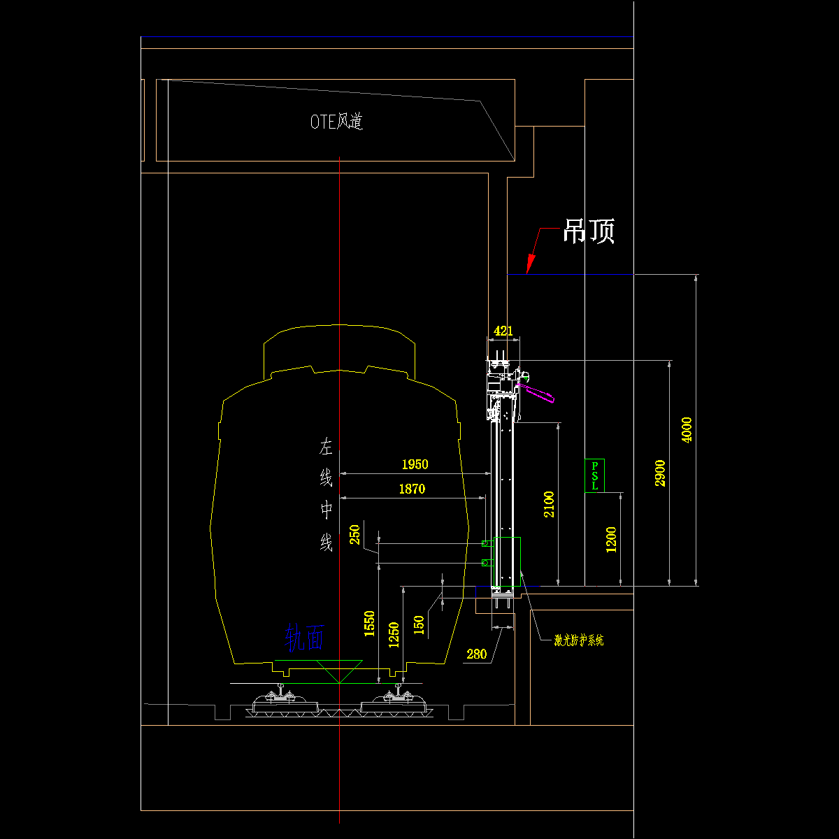 gh51-00-08屏蔽门立面剖面图（站线有柱）.dwg