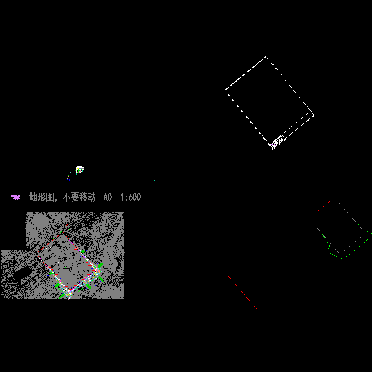 重力式挡土墙及土钉边坡支护CAD施工大样图.dwg - 1