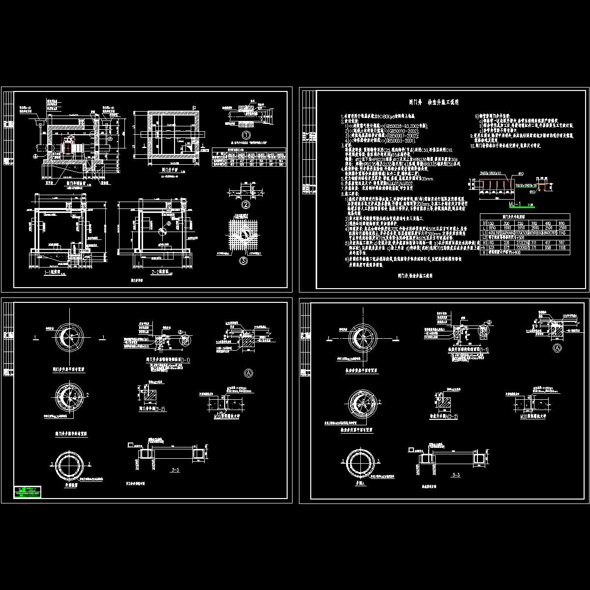阀门井标准图纸. - 1