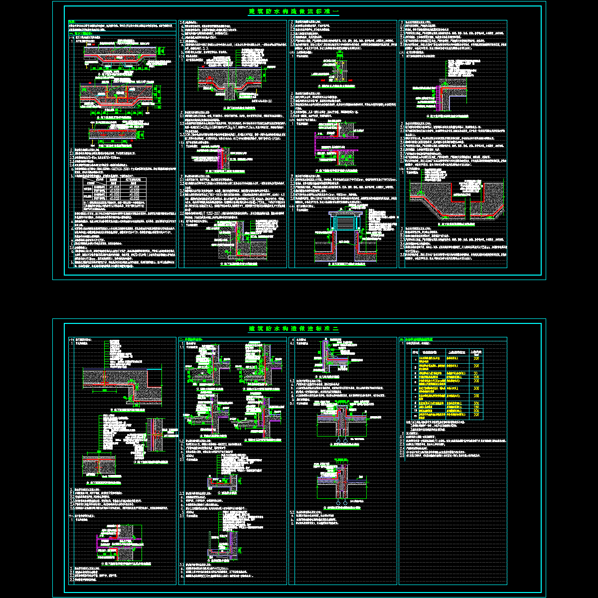 建筑防水构造做法标准CADPDF.dwg - 1