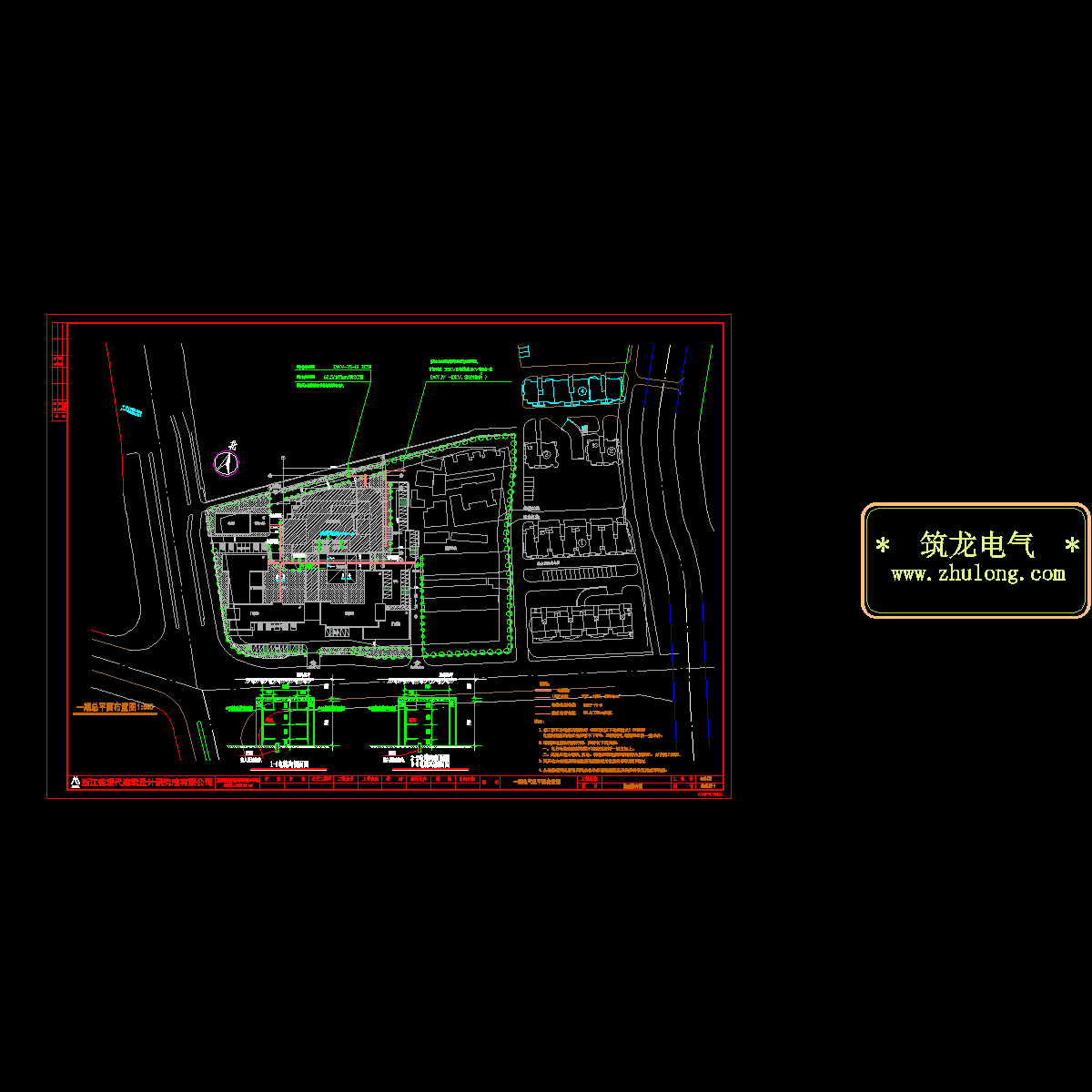 医院总平面图电气.dwg