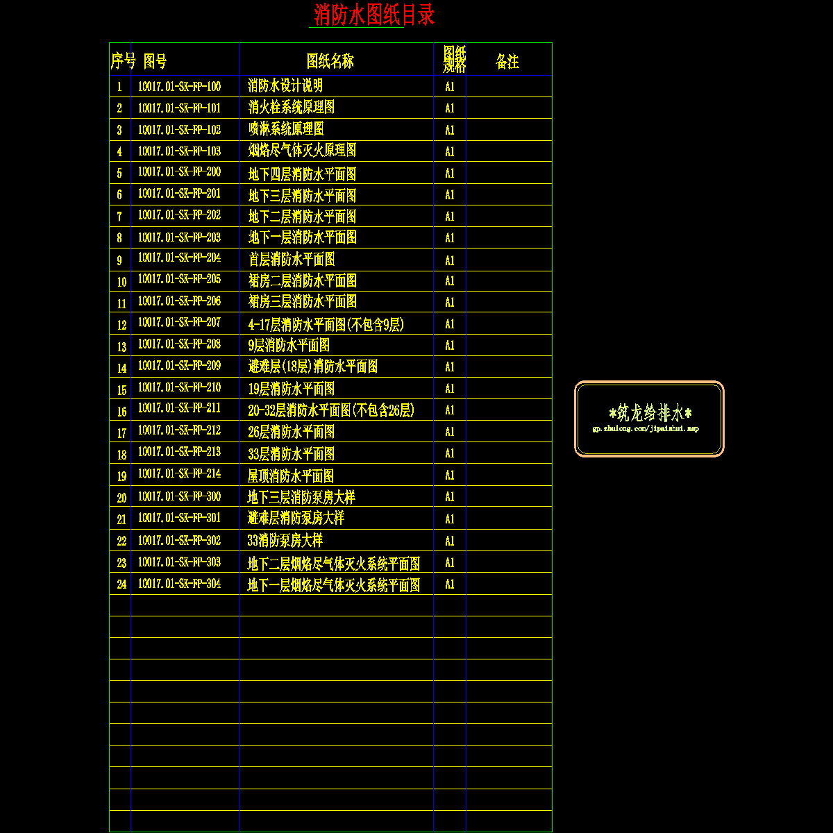 fp-001 drawing list 041216.dwg