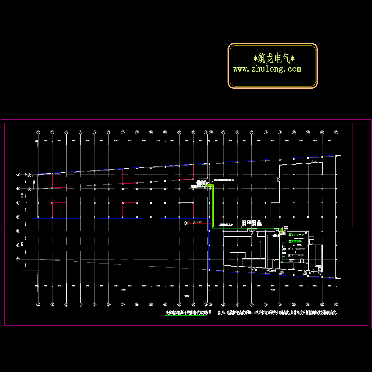 变配电室低压干线配电平面图.dwg