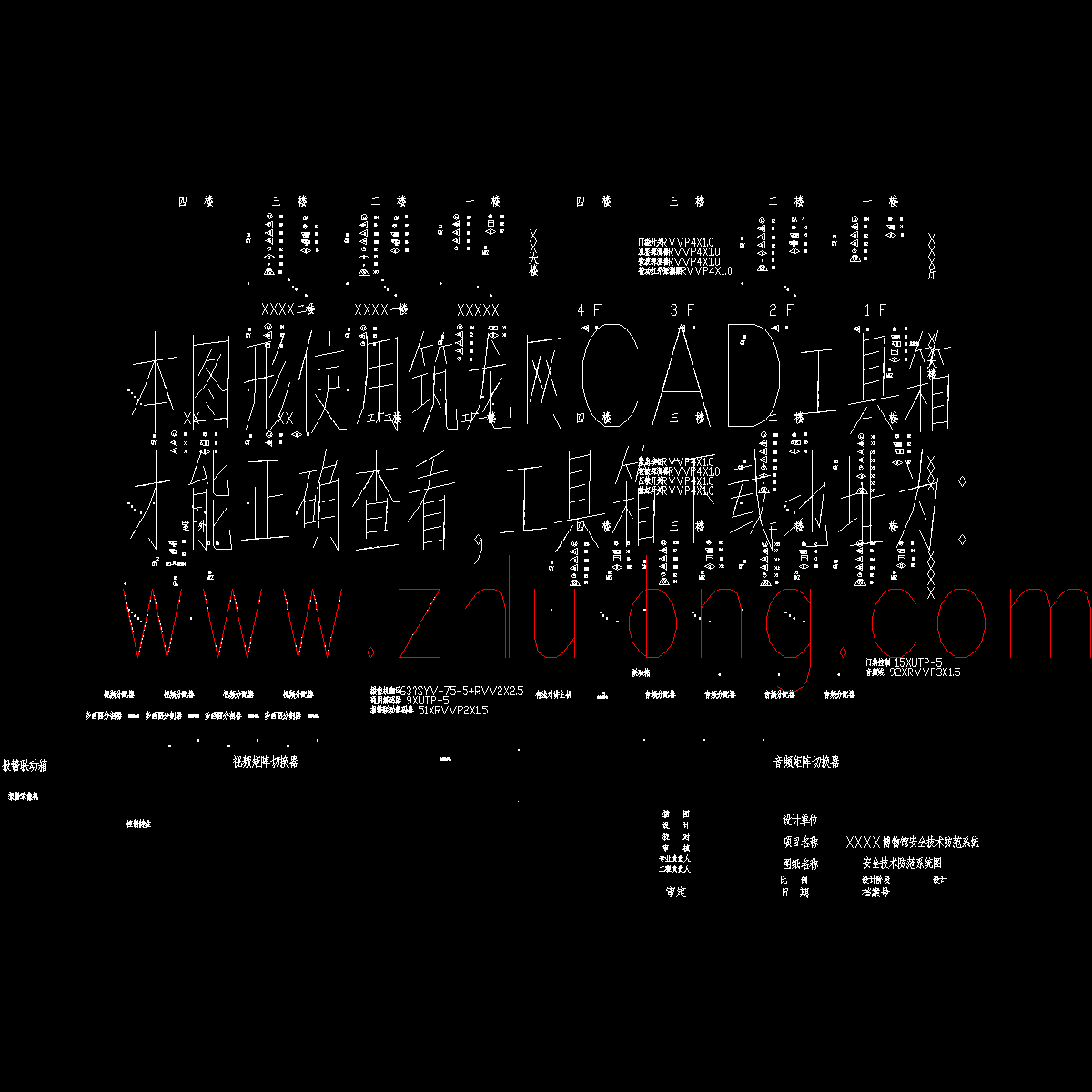 某博物馆安全技术防范系统图p.dwg