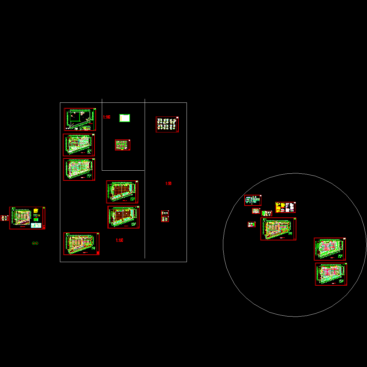 古冶金街大型商场暖通设计CAD施工图纸.dwg - 1