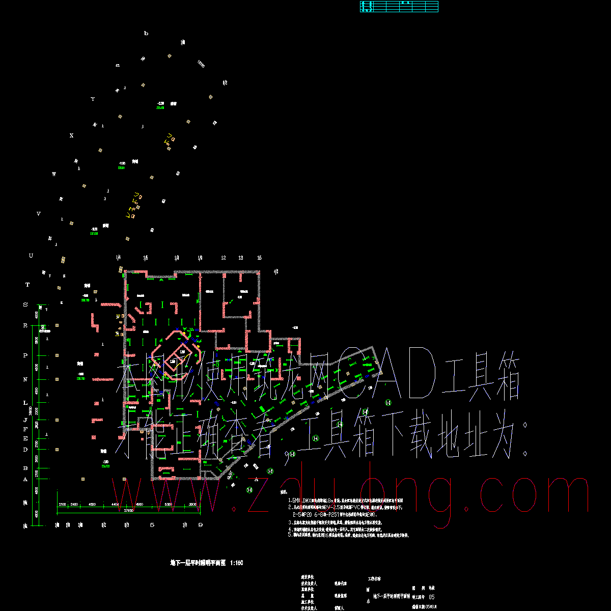 某工程地下一层平时照明图p.dwg