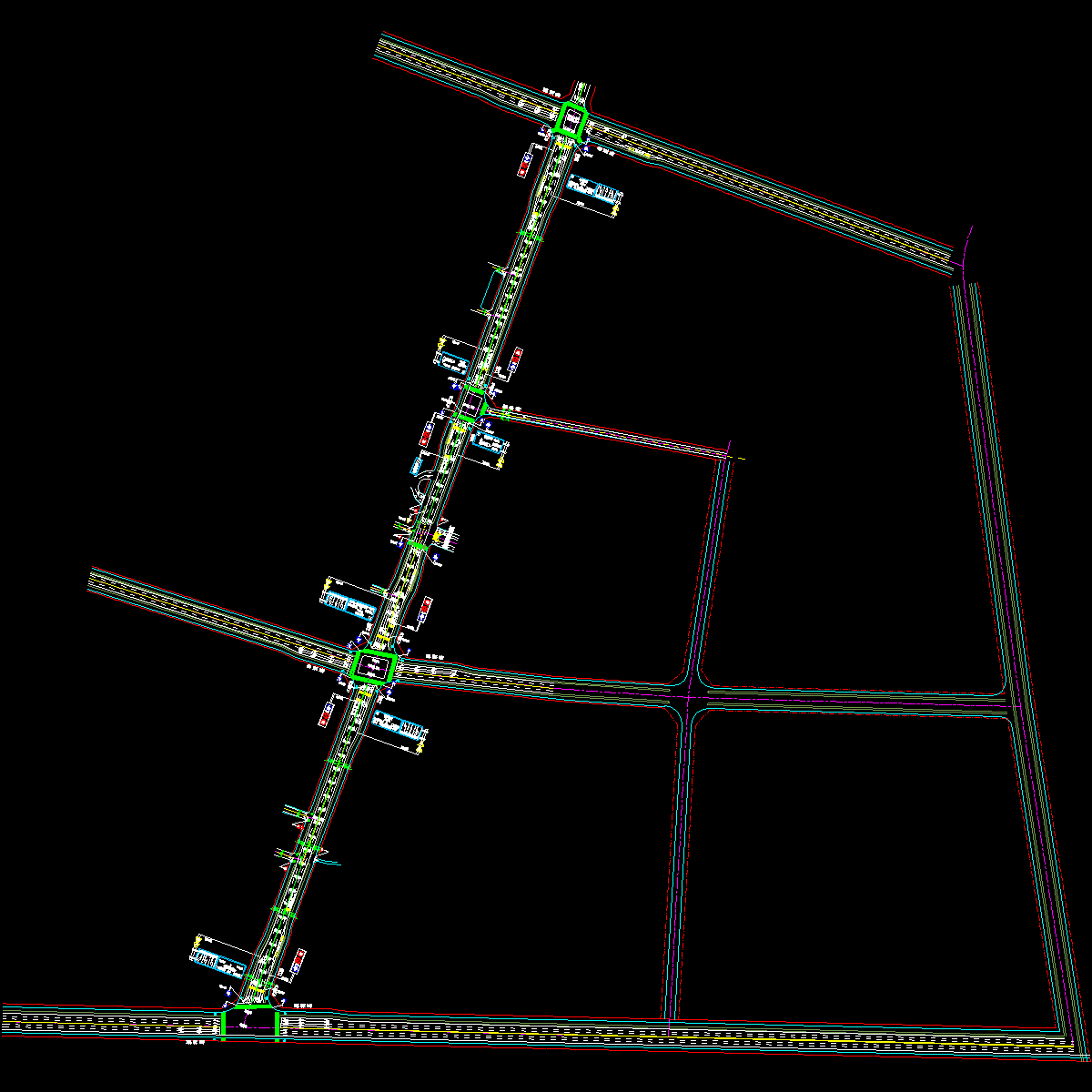 市政道路交通安全设施工程CAD施工图纸设计45张.dwg - 1