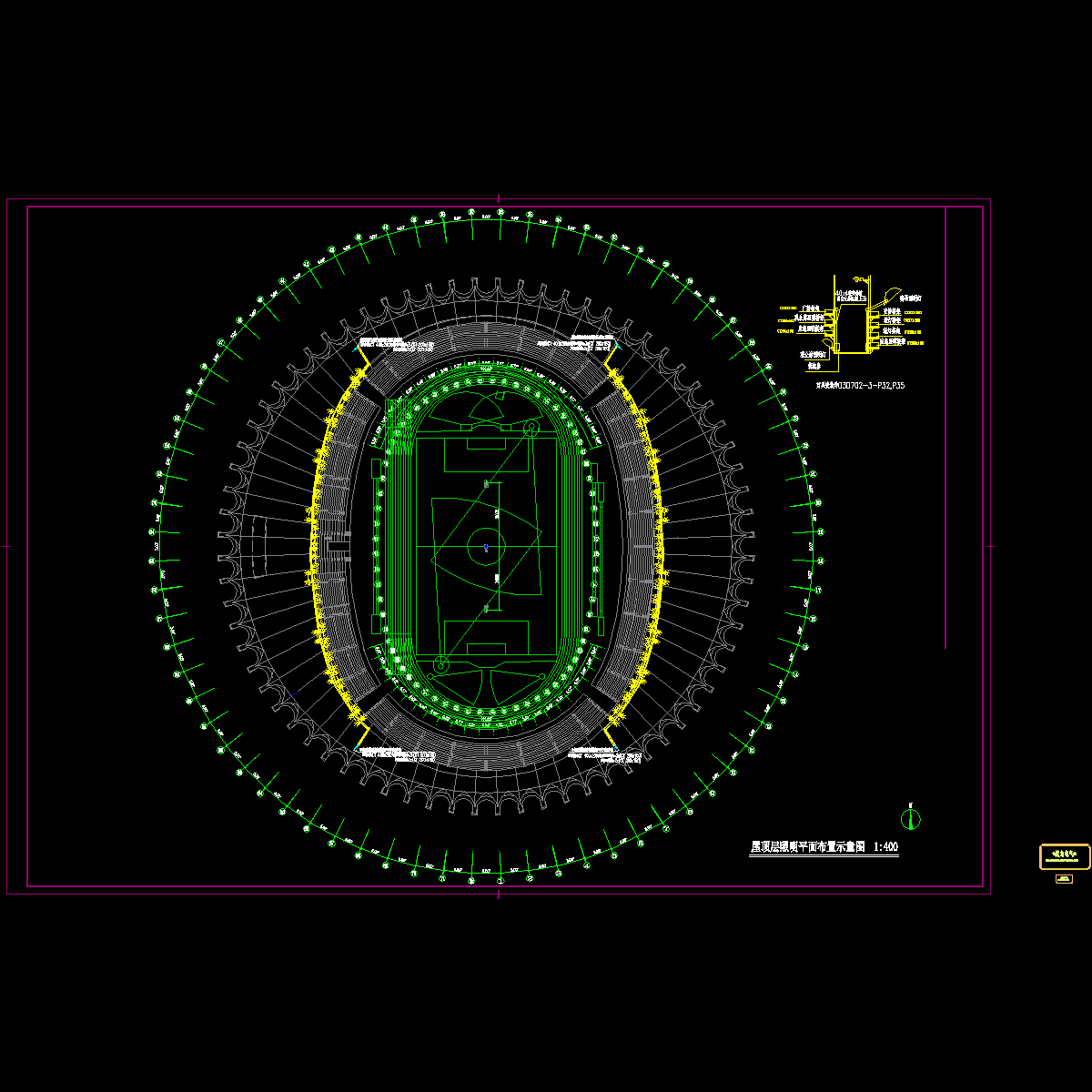 体育场照明布置图.dwg