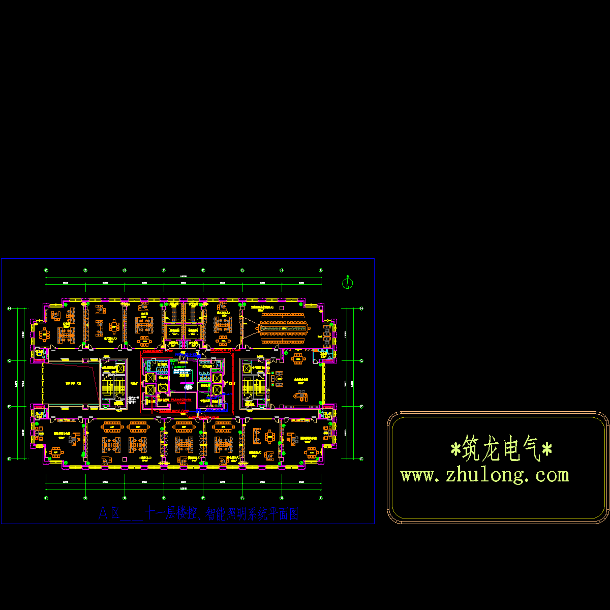 办公楼11层楼控灯控平面图.dwg