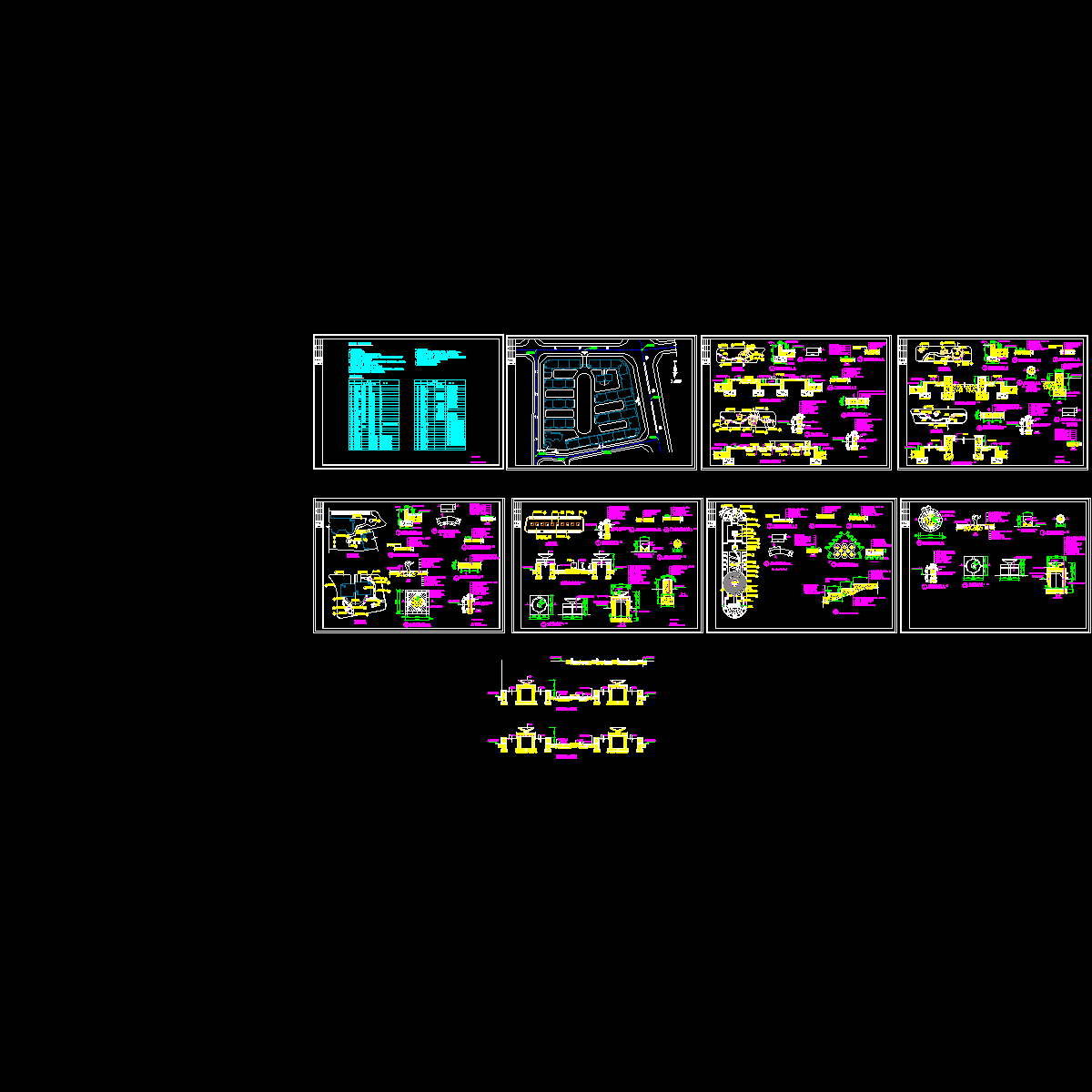 花园组团绿地CAD施工方案图纸.dwg - 1