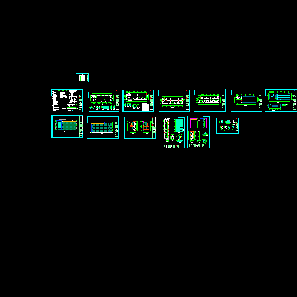 6层综合办公楼建筑扩初_CAD - 1