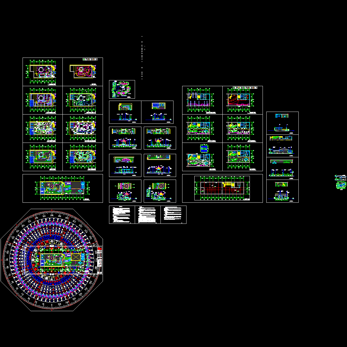 江边别墅屋顶花园景观工程CAD施工图纸全套(推荐下载）.dwg - 1