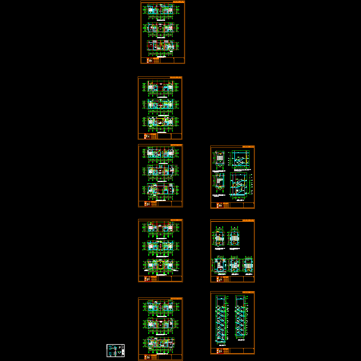 福永建筑施工CAD图纸4 - 1