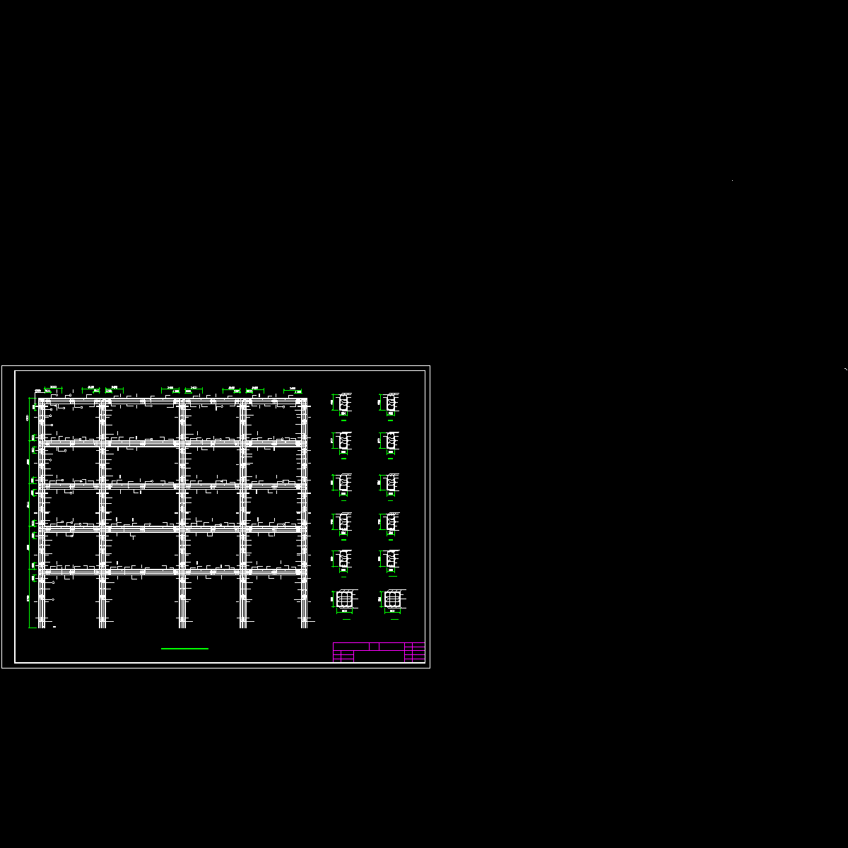 框架梁柱配筋图.dwg