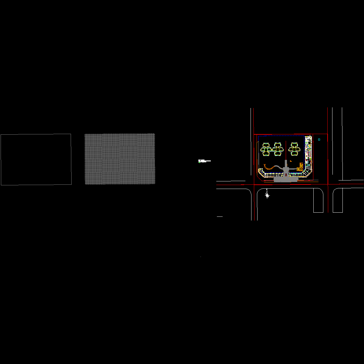 时代典雅住宅16米主入口景观CAD施工图纸.dwg - 1