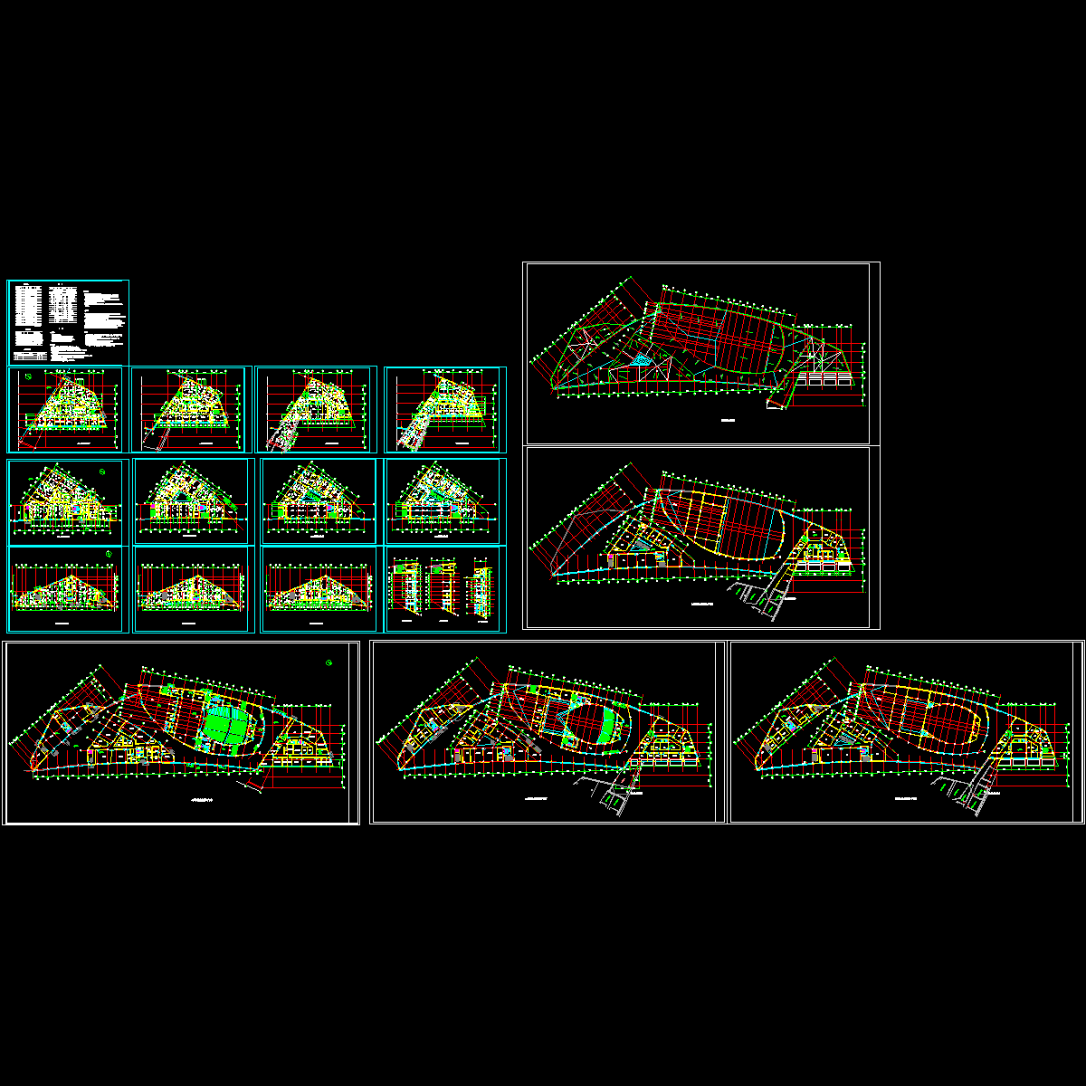 北大青鸟文化艺术中心建筑施工CAD图纸.dwg - 1