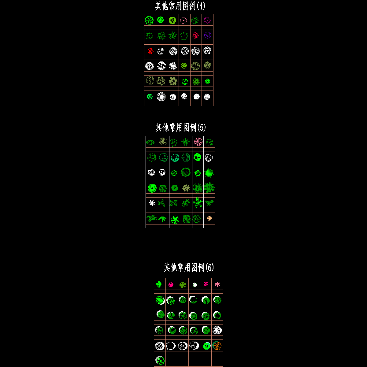 5-园林树木平面图-其他常用图例.dwg