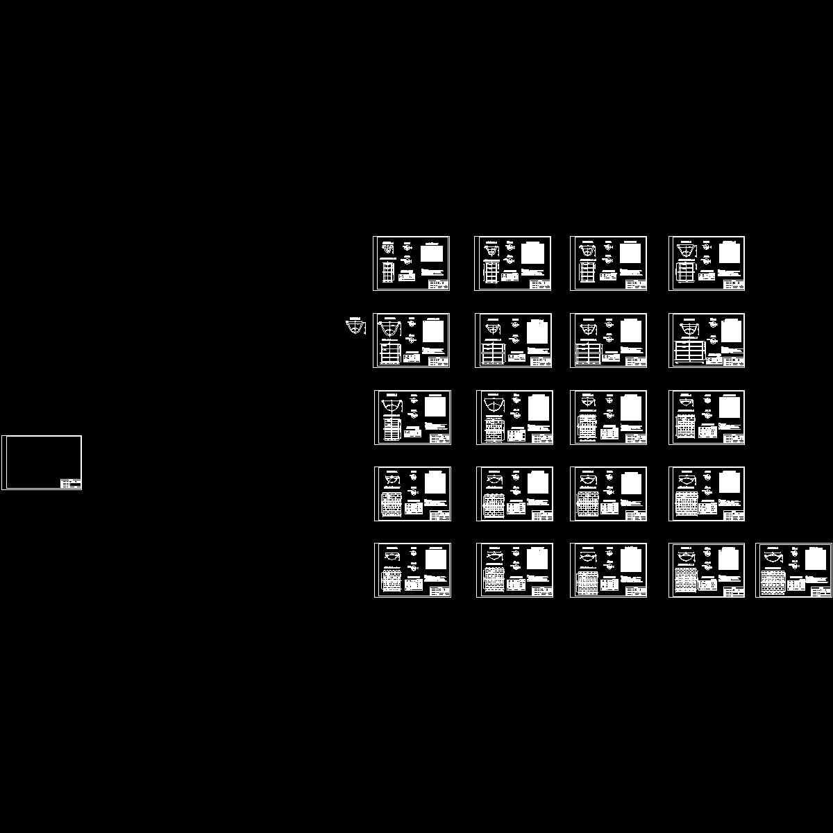 U型渠道断面CAD图纸 - 1