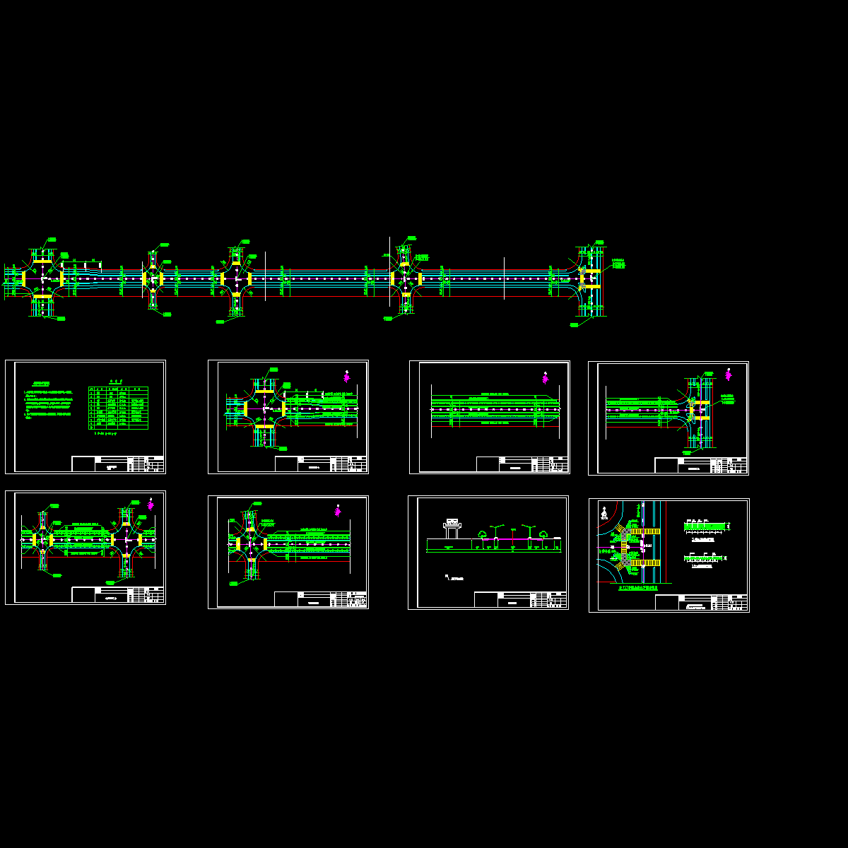 城市道路绿化设计CAD图纸 - 1