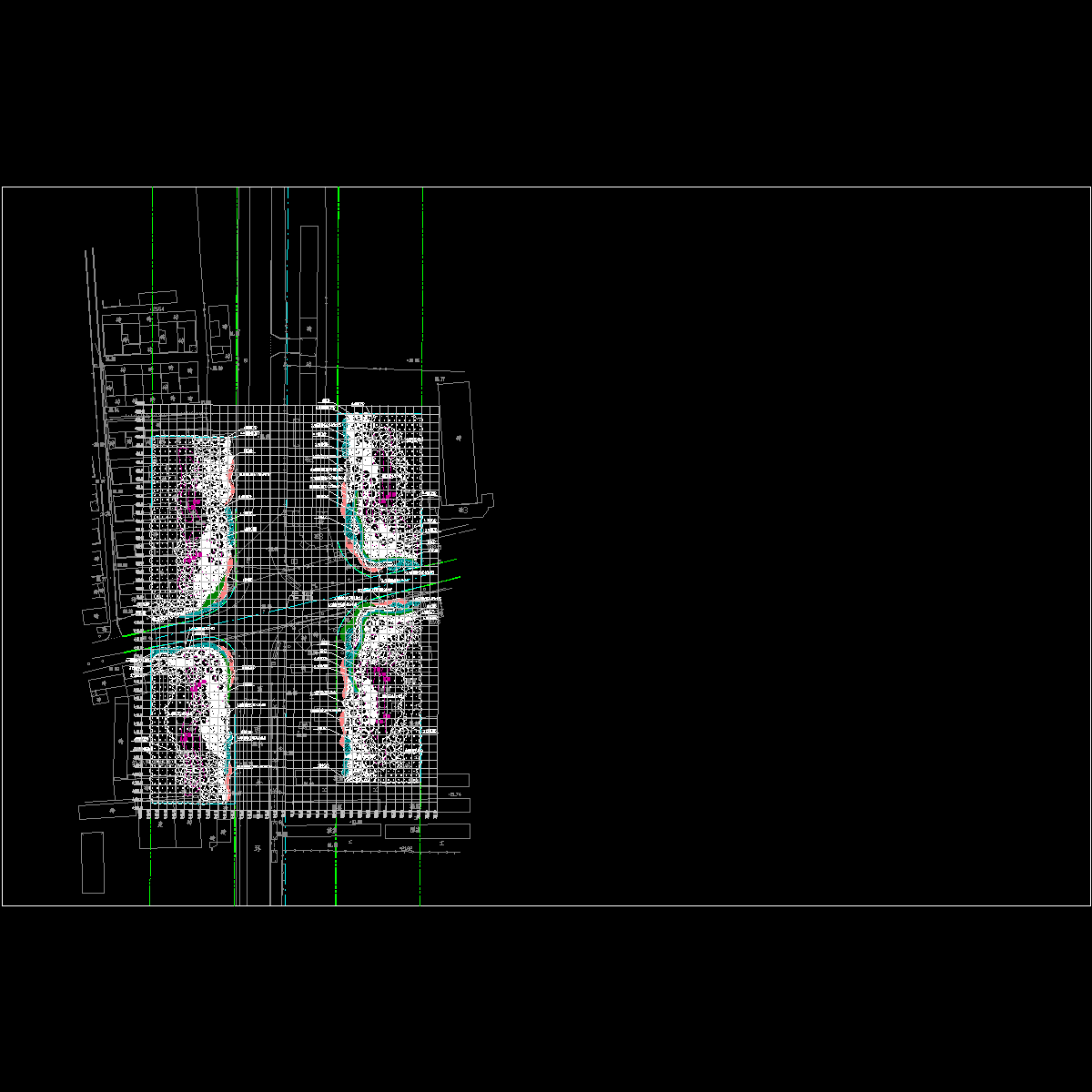 道路节点绿化设计CAD图纸 - 1