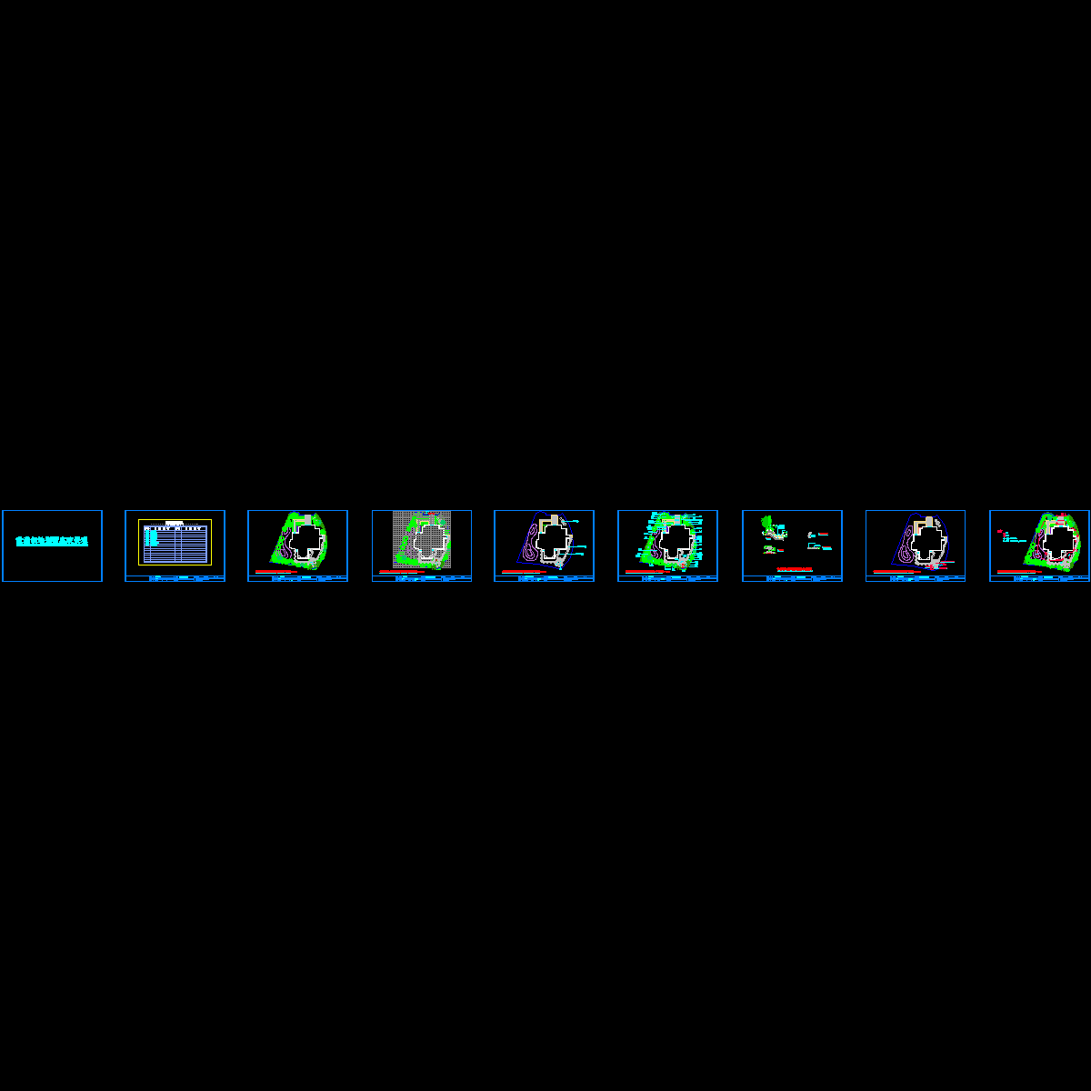 世袭领地别墅庭院景观CAD施工方案图纸.dwg - 1