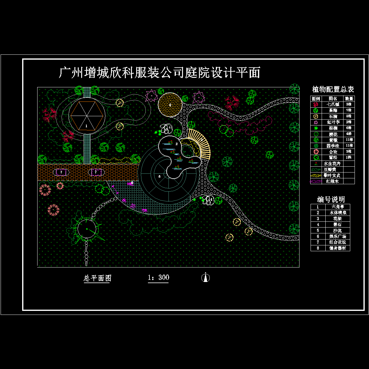 某服装公司庭院设计平面图.dwg