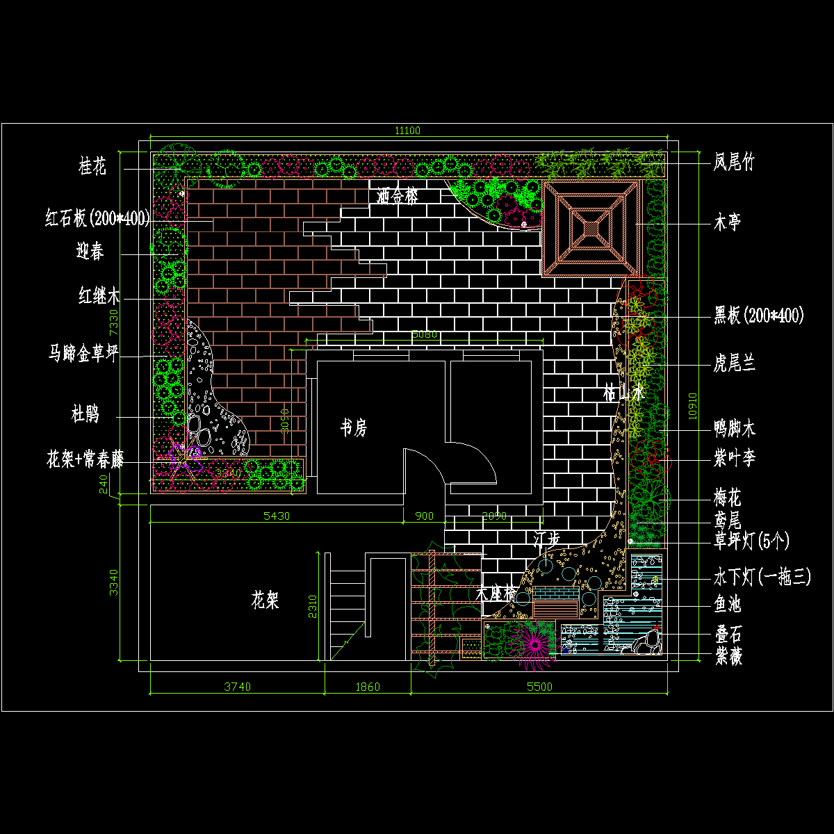 屋顶花园设计.dwg