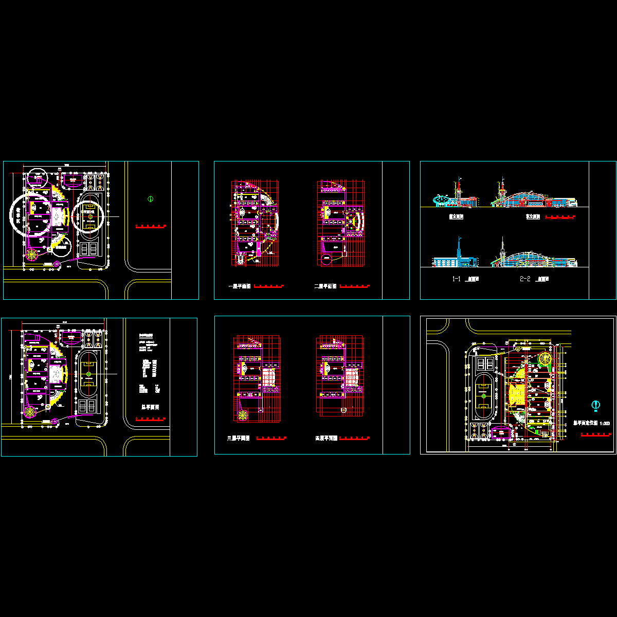 小学建筑方案全套技术CAD施工图纸 - 1