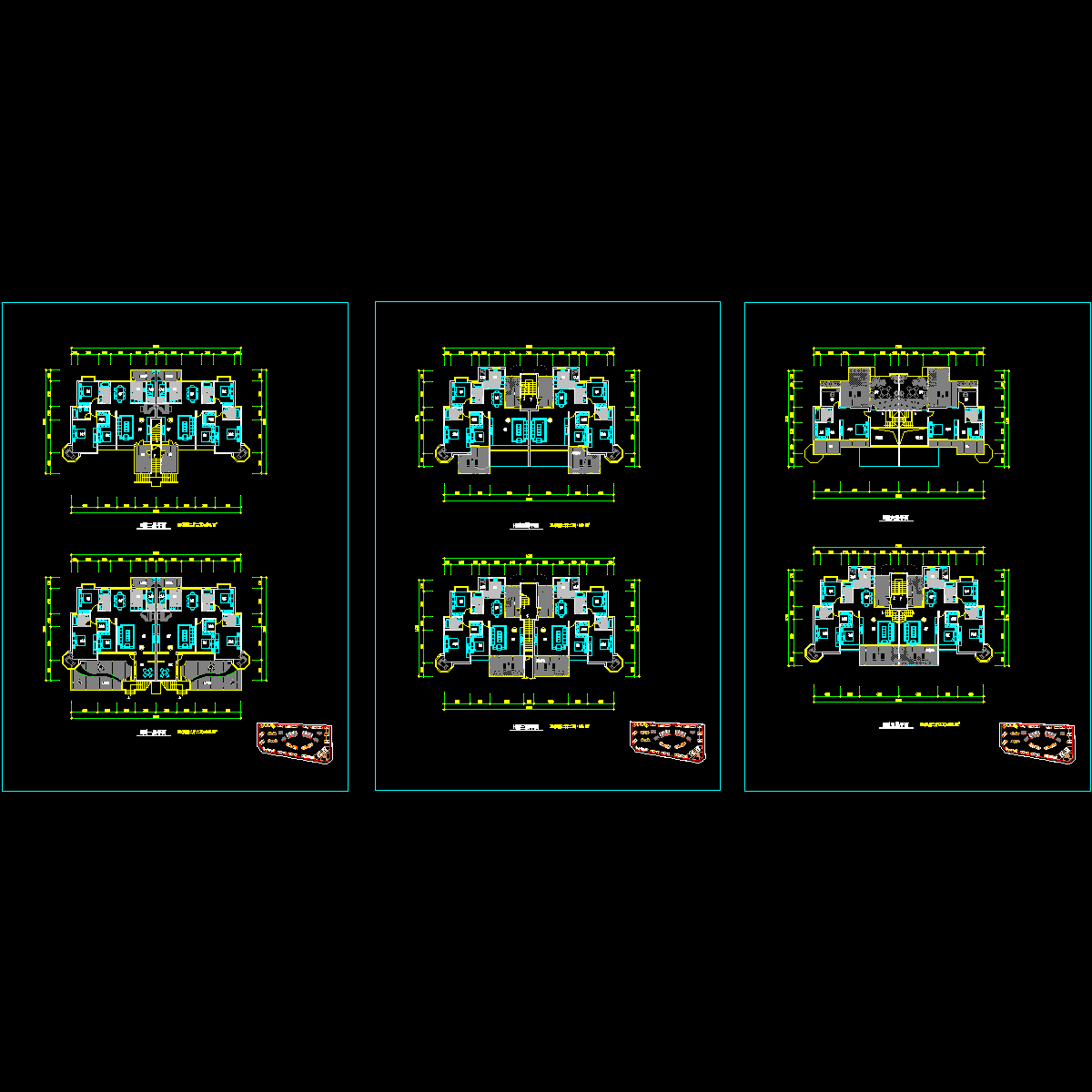 h型户型平面图.dwg