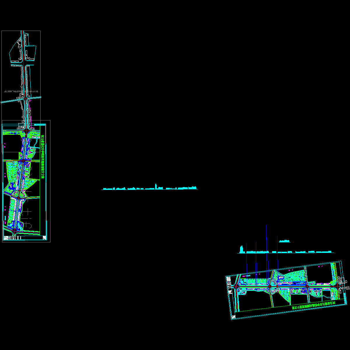 街区道路两侧规划设计方案_CAD - 1