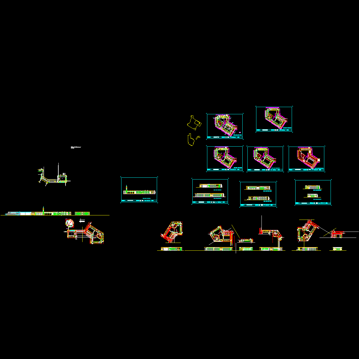 外国语学校建筑施工CAD图纸.dwg - 1