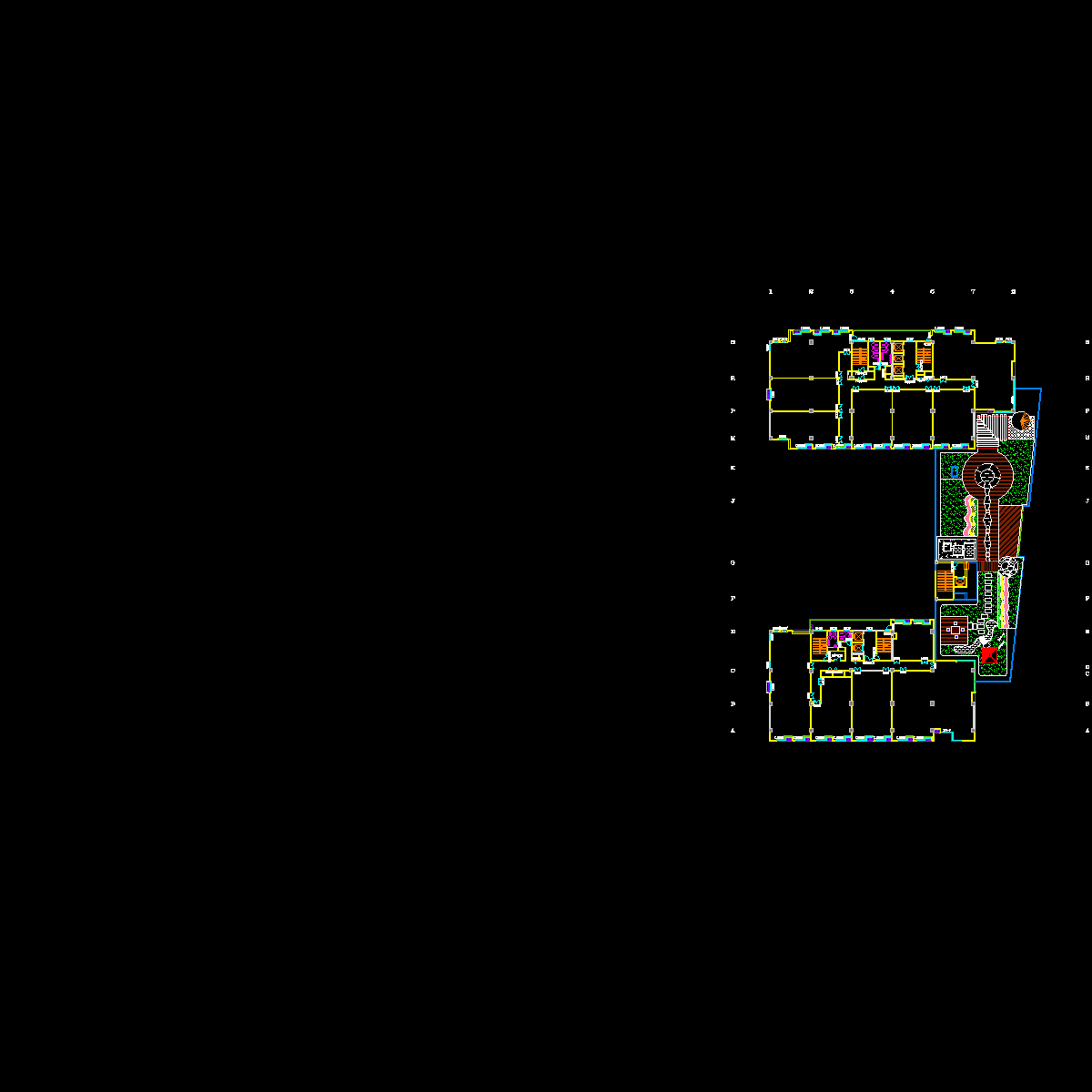 裙房屋面平面.dwg