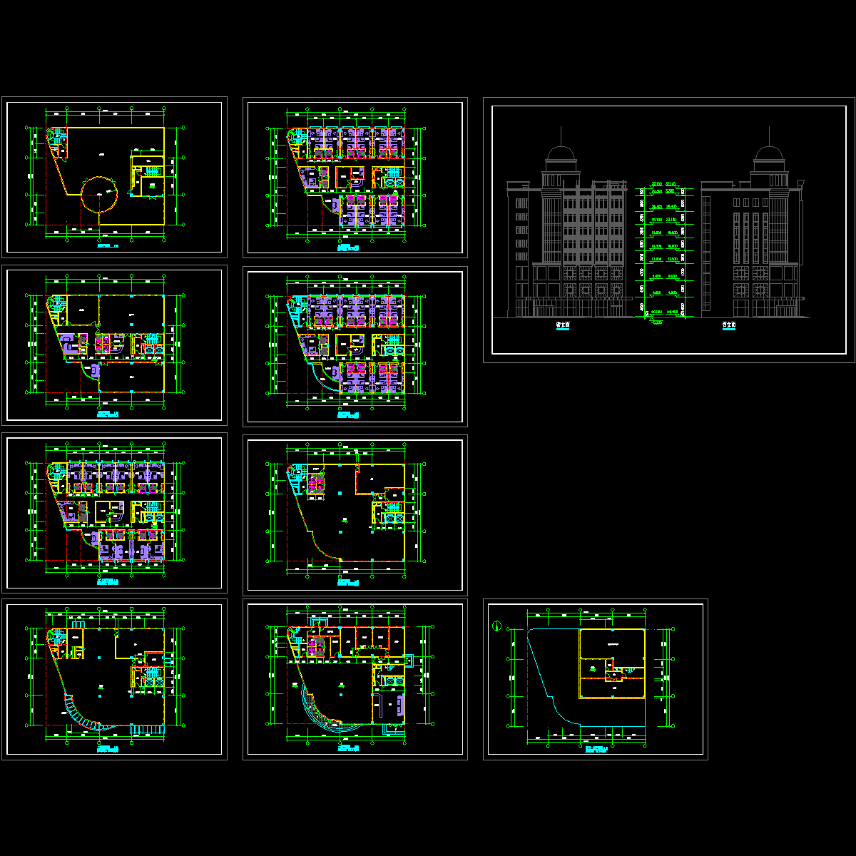 宾馆建筑施工图.dwg