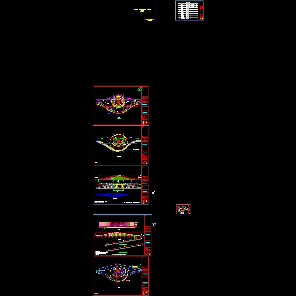 地产项目现代风格售楼部建筑方案设计初设图纸CAD.dwg - 1