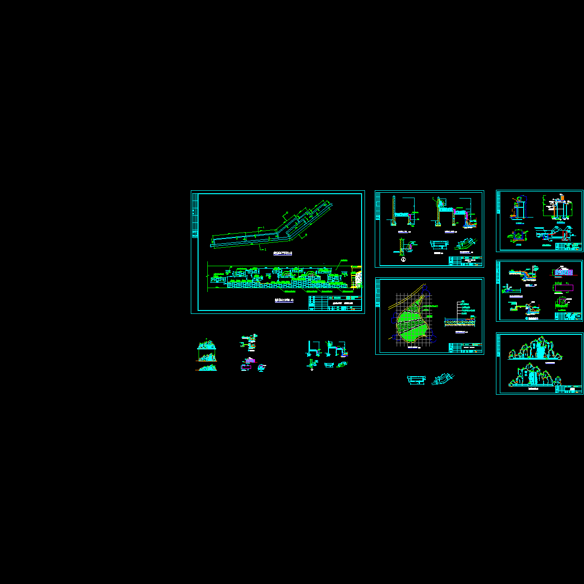 庭院景观设计全套CAD施工图纸.dwg - 1