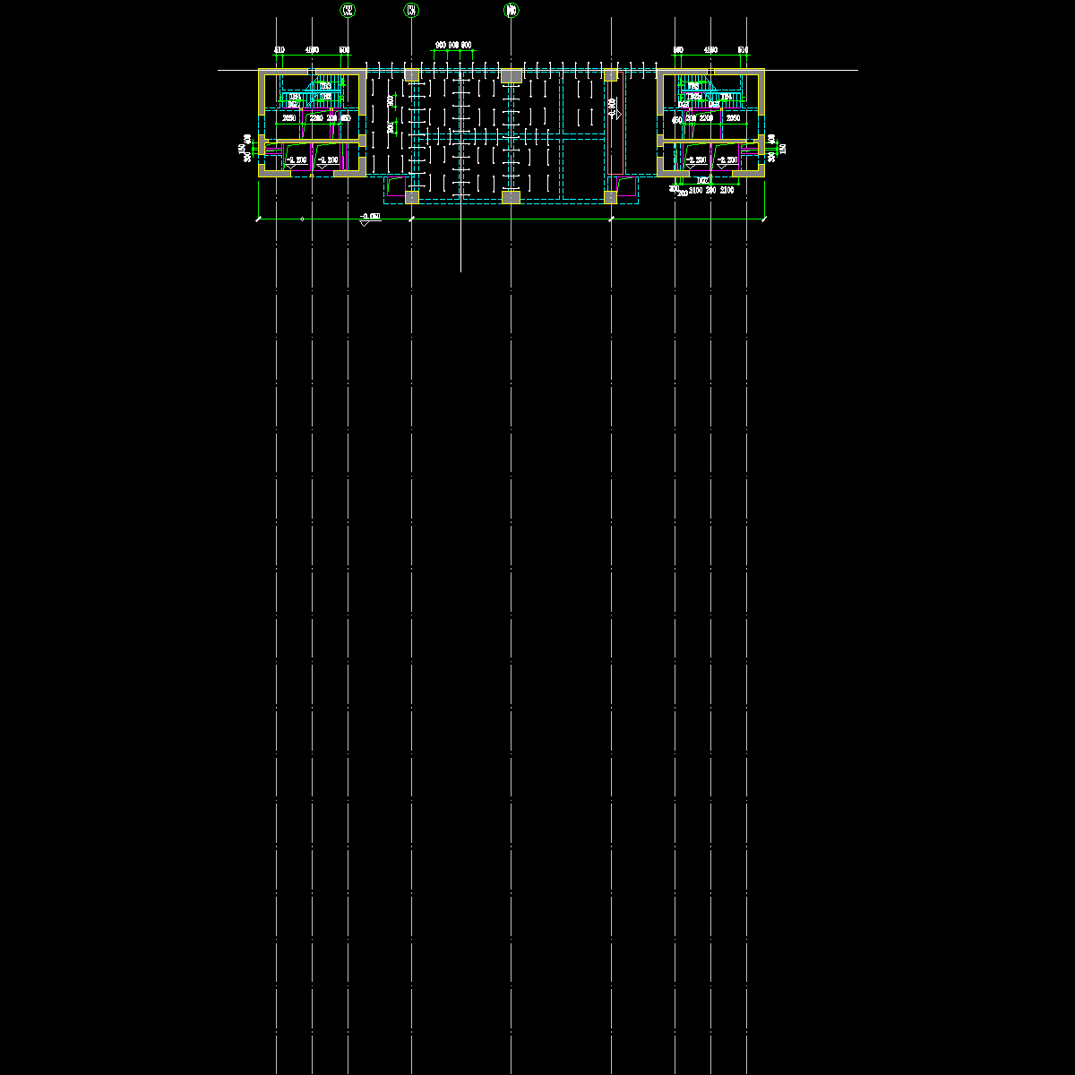 地下室顶板支顶平面布置图.dwg