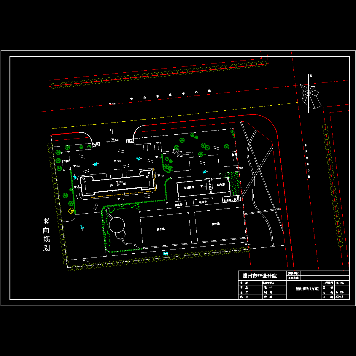 [藤州市]某加压站规划方案-竖向规划.dwg