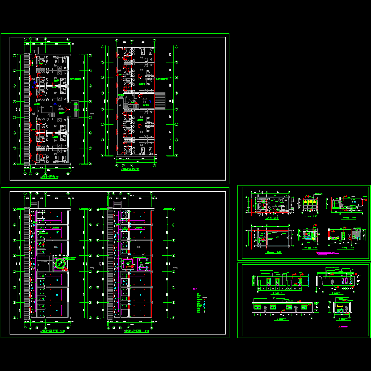 标准间全套CAD施工图纸.dwg - 1