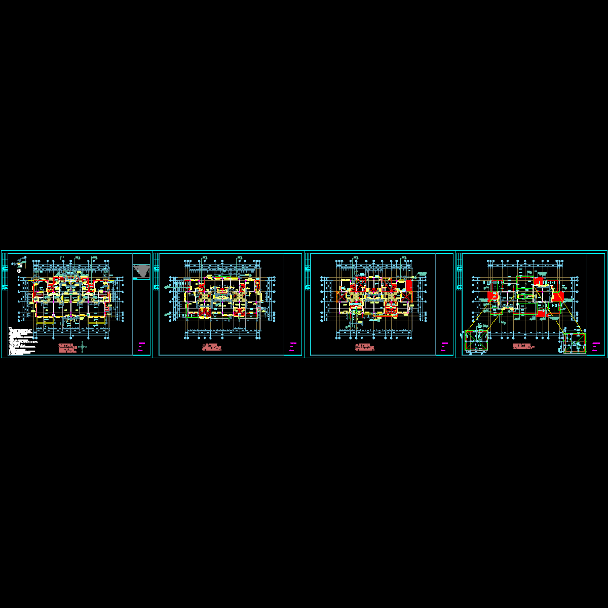 e1_2f1_e1栋-四拼 平面图.dwg