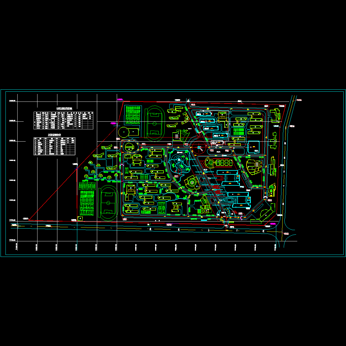 长安大学校园总图纸CAD规划图纸和总图 - 1