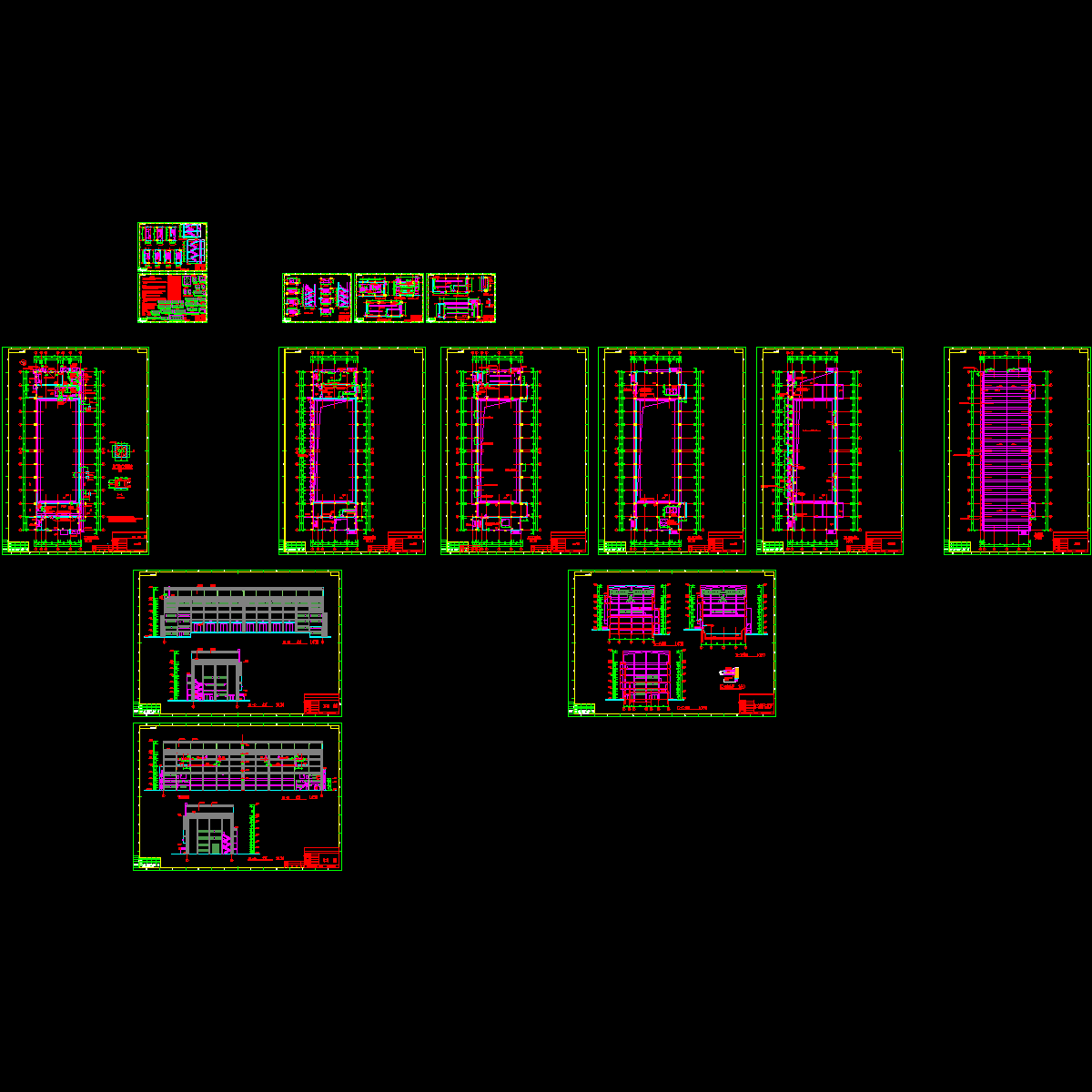 垃圾贮存库建筑施工图纸_各层平面图_雨棚大样_cad - 1